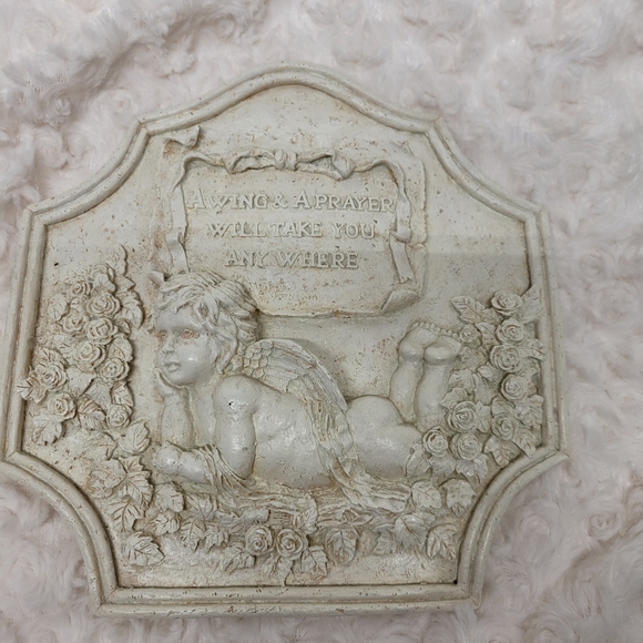 Wall Decor Vintage Plaster Angel Wall Hanging Poshmark